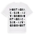 Montagnac-sur-Auvignon ordlek t-shirt