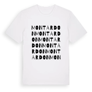 Montardon ordlek t-shirt – ekologisk bomull t-shirt från Pinshirt