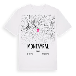 Montayral karta t-shirt – ekologisk bomull t-shirt från Pinshirt