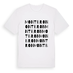 Montbron ordlek t-shirt – ekologisk bomull t-shirt från Pinshirt