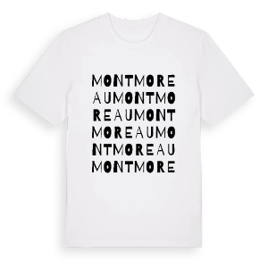 Montmoreau ordlek t-shirt – ekologisk bomull t-shirt från Pinshirt