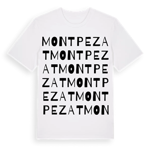 Montpezat ordlek t-shirt – ekologisk bomull t-shirt från Pinshirt