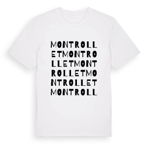 Montrollet ordlek t-shirt – ekologisk bomull t-shirt från Pinshirt