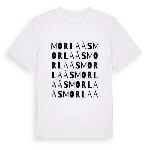 Morlaàs ordlek t-shirt – ekologisk bomull t-shirt från Pinshirt