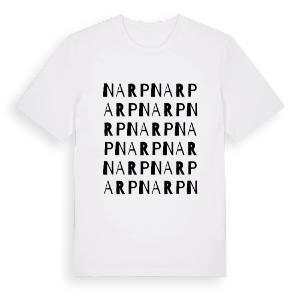 Narp ordlek t-shirt – ekologisk bomull t-shirt från Pinshirt