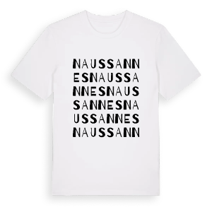 Naussannes ordlek t-shirt – ekologisk bomull t-shirt från Pinshirt