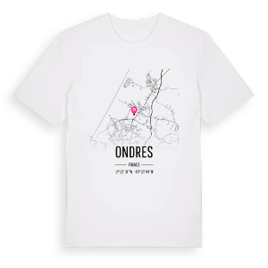 Ondres karta t-shirt – ekologisk bomull t-shirt från Pinshirt