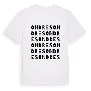 Ondres ordlek t-shirt – ekologisk bomull t-shirt från Pinshirt