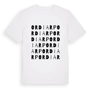 Ordiarp ordlek t-shirt – ekologisk bomull t-shirt från Pinshirt