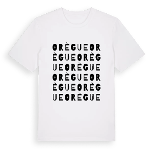 Orègue ordlek t-shirt – ekologisk bomull t-shirt från Pinshirt