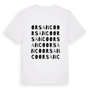 Orsanco ordlek t-shirt – ekologisk bomull t-shirt från Pinshirt