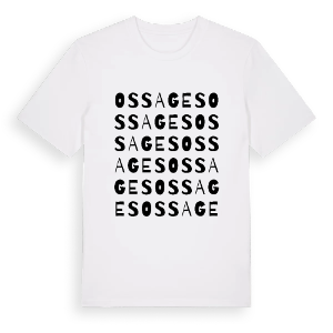 Ossages ordlek t-shirt – ekologisk bomull t-shirt från Pinshirt
