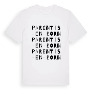Parentis-en-Born ordlek t-shirt – ekologisk bomull t-shirt från Pinshirt