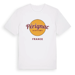Pérignac cirkel t-shirt – ekologisk bomull t-shirt från Pinshirt