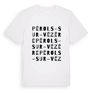 Pérols-sur-Vézère ordlek t-shirt – ekologisk bomull t-shirt från Pinshirt