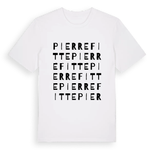 Pierrefitte ordlek t-shirt – ekologisk bomull t-shirt från Pinshirt