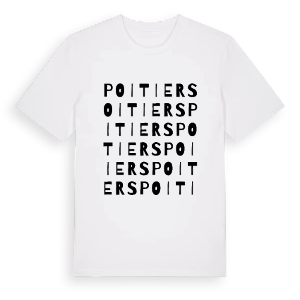 Poitiers ordlek t-shirt – ekologisk bomull t-shirt från Pinshirt