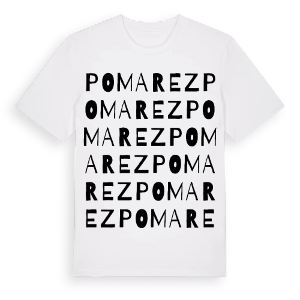 Pomarez ordlek t-shirt – ekologisk bomull t-shirt från Pinshirt