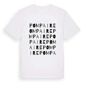 Pompaire ordlek t-shirt – ekologisk bomull t-shirt från Pinshirt