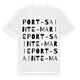 Port-Sainte-Marie ordlek t-shirt