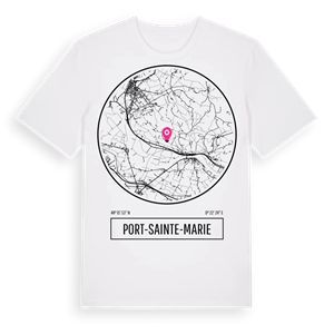 Port-Sainte-Marie t-shirt – ekologisk bomull t-shirt från Pinshirt