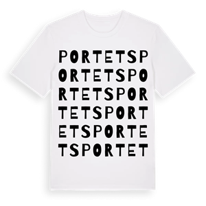 Portets ordlek t-shirt – ekologisk bomull t-shirt från Pinshirt