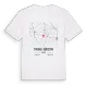 Pougne-Hérisson karta t-shirt
