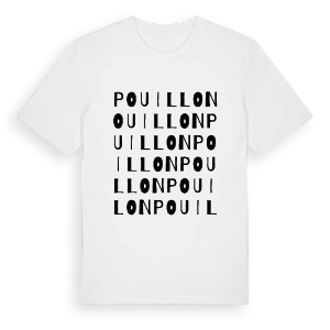 Pouillon ordlek t-shirt – ekologisk bomull t-shirt från Pinshirt