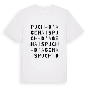 Puch-d'Agenais ordlek t-shirt – ekologisk bomull t-shirt från Pinshirt