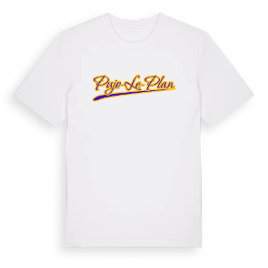 Pujo-le-Plan baseball t-shirt – ekologisk bomull t-shirt från Pinshirt