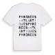 Pyrénées-Atlantiques ordlek t-shirt