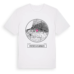Pyrénées-Atlantiques t-shirt – ekologisk bomull t-shirt från Pinshirt