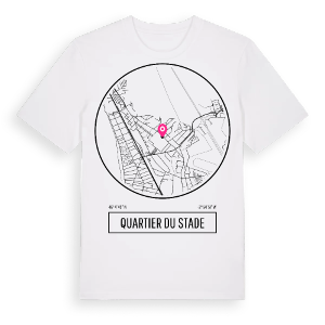 Quartier du Stade t-shirt – ekologisk bomull t-shirt från Pinshirt