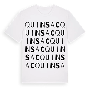 Quinsac ordlek t-shirt – ekologisk bomull t-shirt från Pinshirt