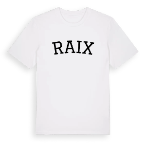 Raix böjd t-shirt – ekologisk bomull t-shirt från Pinshirt