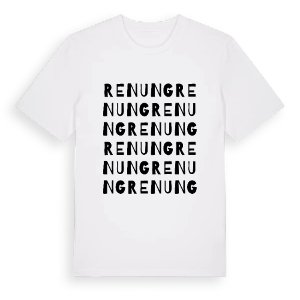 Renung ordlek t-shirt – ekologisk bomull t-shirt från Pinshirt