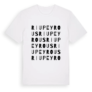Riupeyrous ordlek t-shirt – ekologisk bomull t-shirt från Pinshirt