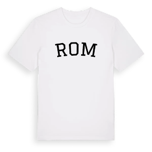 Rom böjd t-shirt – ekologisk bomull t-shirt från Pinshirt