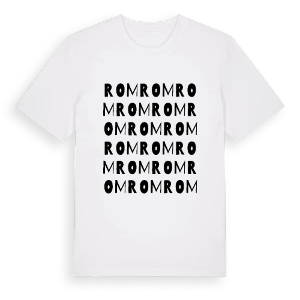 Rom ordlek t-shirt – ekologisk bomull t-shirt från Pinshirt