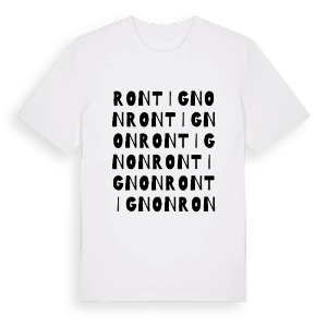 Rontignon ordlek t-shirt – ekologisk bomull t-shirt från Pinshirt