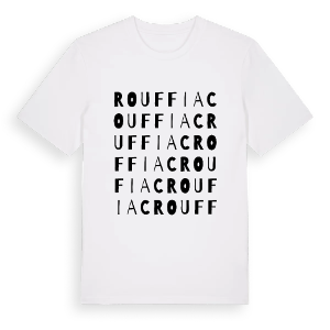 Rouffiac ordlek t-shirt – ekologisk bomull t-shirt från Pinshirt