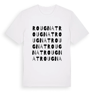 Rougnat ordlek t-shirt – ekologisk bomull t-shirt från Pinshirt