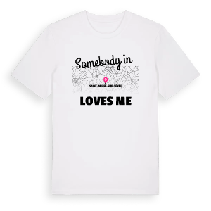 Någon i Saint-André-sur-Sèvre älskar mig t-shirt – ekologisk bomull t-shirt från Pinshirt