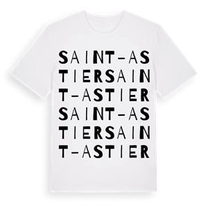 Saint-Astier ordlek t-shirt – ekologisk bomull t-shirt från Pinshirt