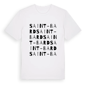 Saint-Bard ordlek t-shirt – ekologisk bomull t-shirt från Pinshirt