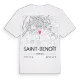 Saint-Benoît karta t-shirt
