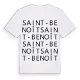 Saint-Benoît ordlek t-shirt