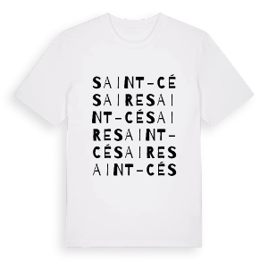 Saint-Césaire ordlek t-shirt – ekologisk bomull t-shirt från Pinshirt