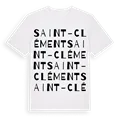 Saint-Clément ordlek t-shirt