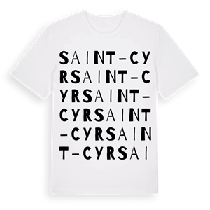 Saint-Cyr ordlek t-shirt – ekologisk bomull t-shirt från Pinshirt